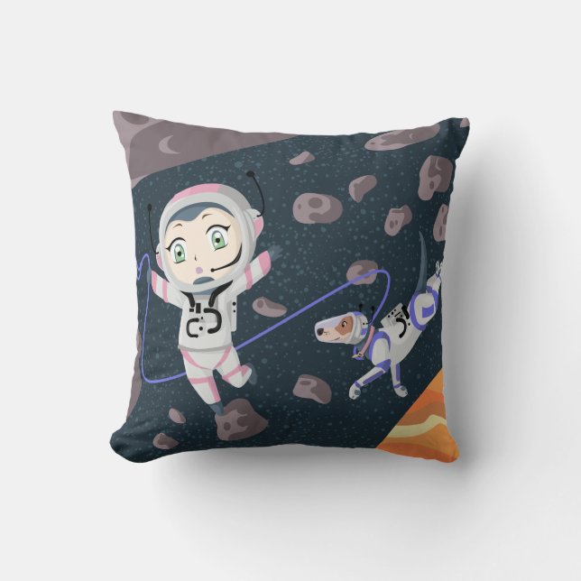 Asteroid Girl Cushion (Front)