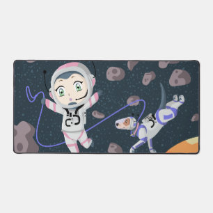 Asteroid Girl Desk Mat