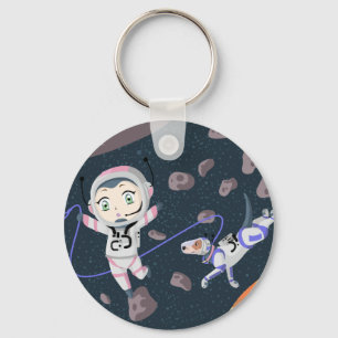 Asteroid Girl Key Ring