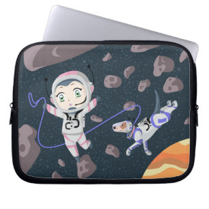 Asteroid Girl Laptop Sleeve