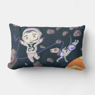 Asteroid Girl Lumbar Cushion
