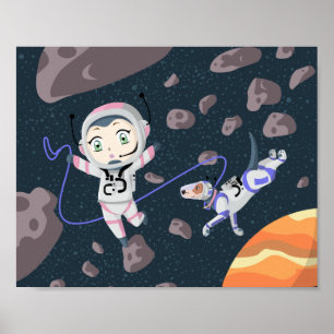Asteroid Girl Poster