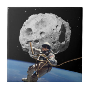 Asteroid Miner Ceramic Tile