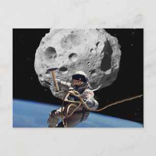 Asteroid Miner Postcard