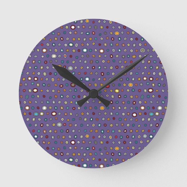 asteroid spot round clock (Front)