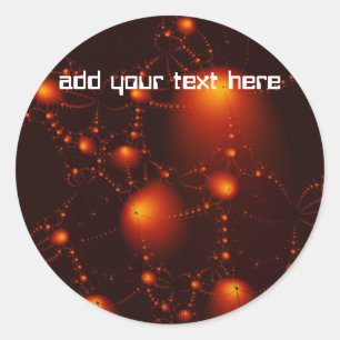 asteroids classic round sticker