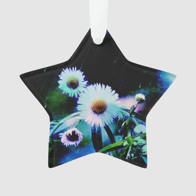 Asters Aglow Star Ornament (Front)