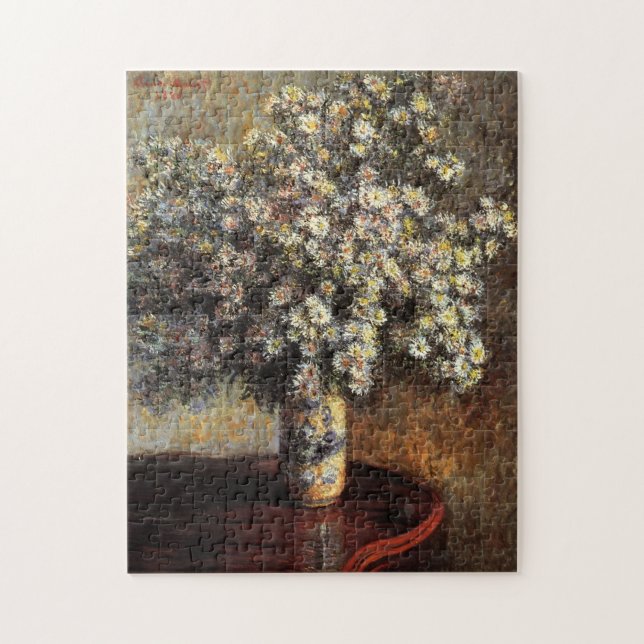 Asters Monet Fine Art Jigsaw Puzzle (Vertical)