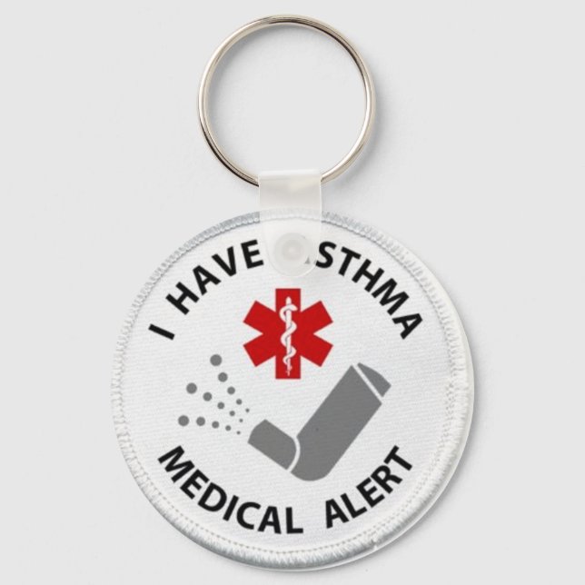 Asthma Alert Key Ring (Front)