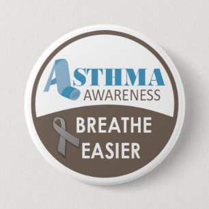 Asthma Awareness 3" Large Badge