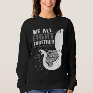 Asthma Awareness We All Fight Together Elephant Sweatshirt