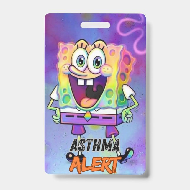 Asthma Badge ID Badge (Front)