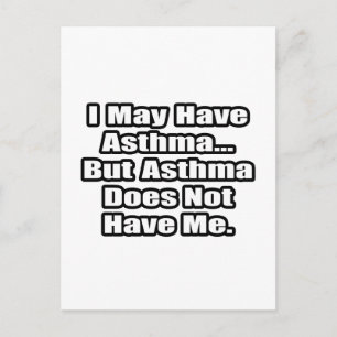 Asthma Fighter Quote Postcard