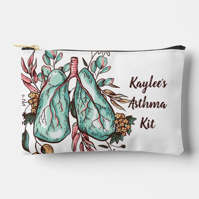 Asthma Kit | Zipper Pouch (Front)