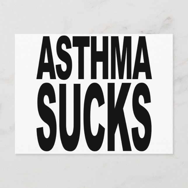 Asthma Sucks Postcard (Front)