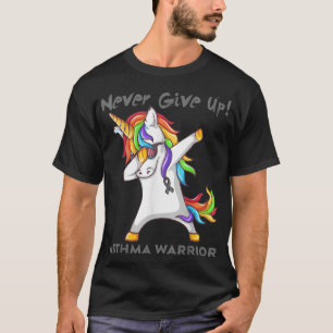Asthma Warrior Support Asthma Warrior Unicorn Funn T-Shirt