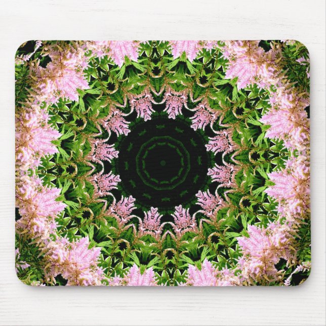 Astilbe Wreath Mouse Pad (Front)