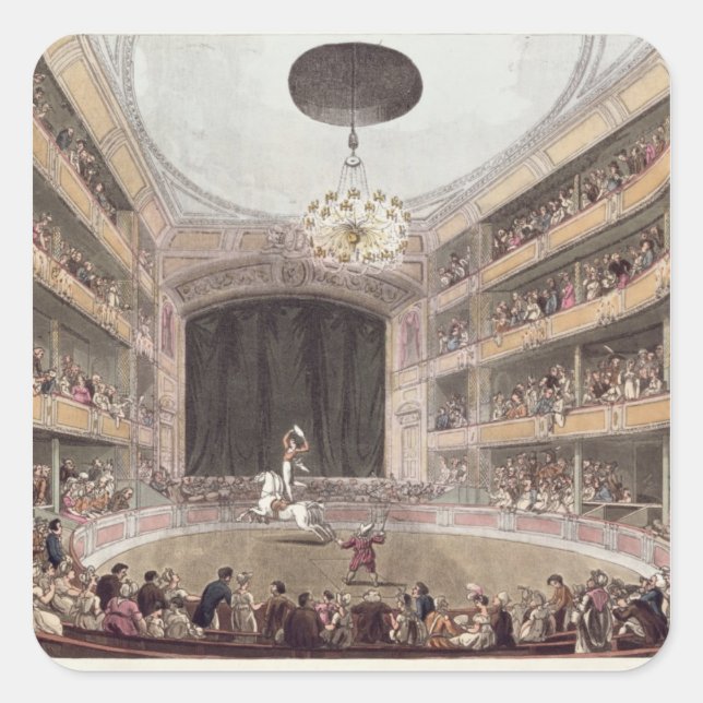 Astley's Amphitheatre from Ackermann's Square Sticker (Front)