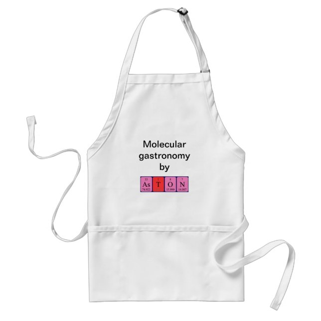 Aston periodic table name apron (Front)