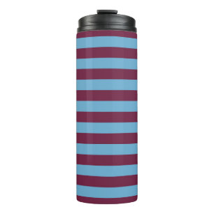 Aston Villa stripes football club colors premier l Thermal Tumbler