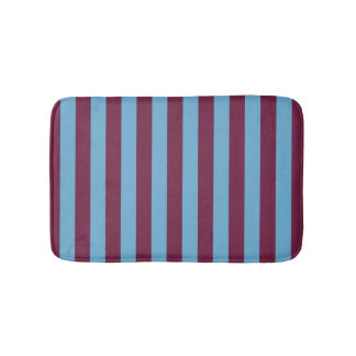 Aston Villa stripes football club colours premier  Bath Mat