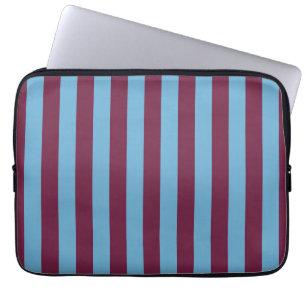 Aston Villa stripes football club colours premier  Laptop Sleeve