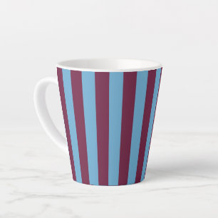 Aston Villa stripes football club colours premier  Latte Mug