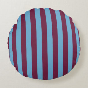 Aston Villa stripes football club colours premier  Round Cushion