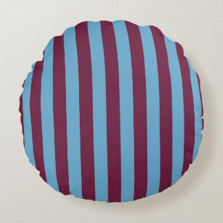 Aston Villa stripes football club colours premier  Round Cushion