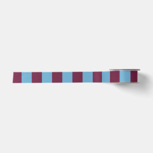 Aston Villa stripes football club colours premier Satin Ribbon