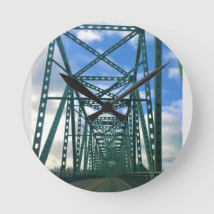 Astoria-Megler Bridge, Astoria, Oregon Round Clock