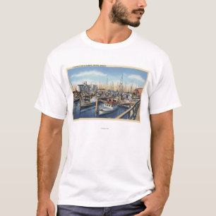 Astoria, Oregon - Fishing Fleet in Harbour T-Shirt