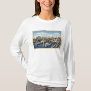 Astoria, Oregon - Fishing Fleet in Harbour T-Shirt