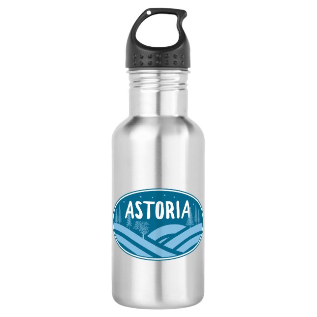 Astoria Oregon Outdoors 532 Ml Water Bottle (Front)