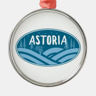 Astoria Oregon Outdoors Metal Ornament
