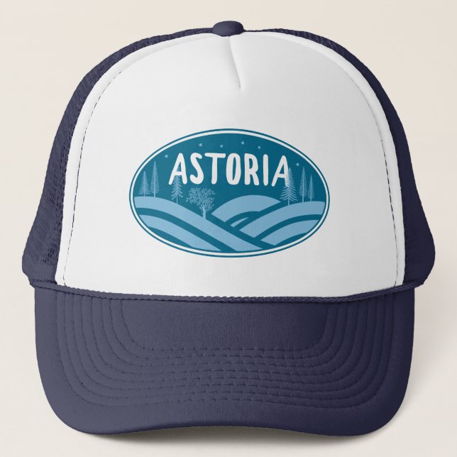 Astoria Oregon Outdoors Trucker Hat (Front)