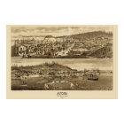 Astoria Oregon Panoramic Map 1883