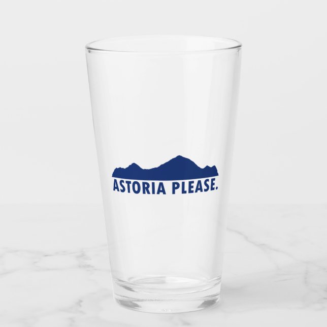 Astoria Oregon Please Glass (Front)