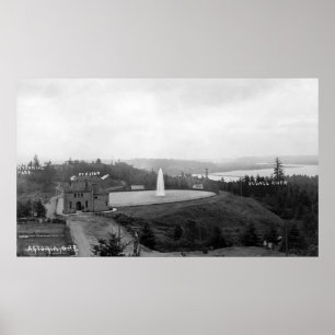 Astoria, Oregon Resevoir and Fort Astoria Poster