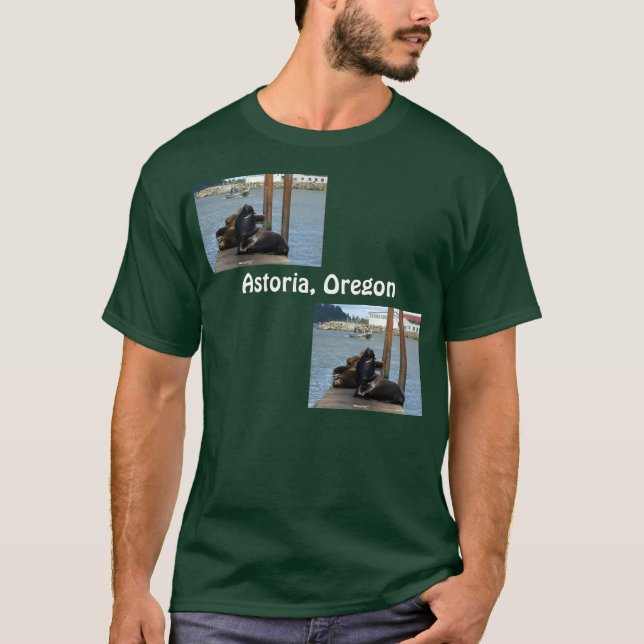 Astoria Oregon Sealions T-Shirt (Front)