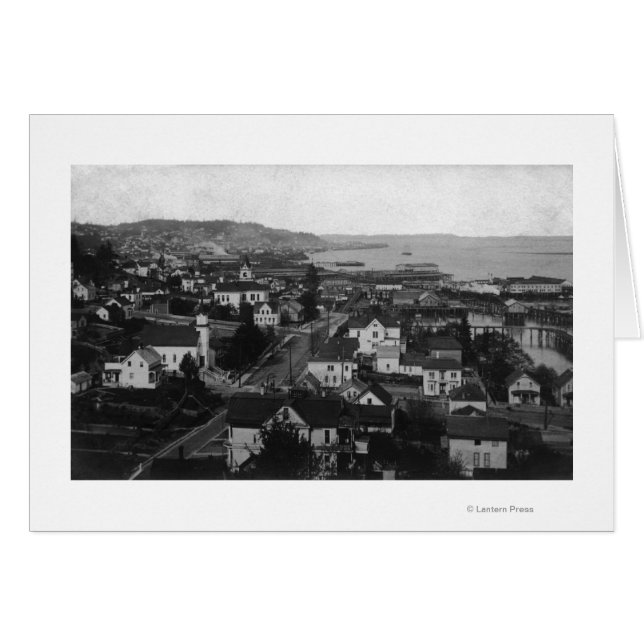 Astoria, Oregon Town View Looking West (Front Horizontal)