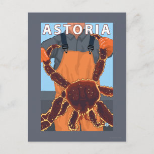 Astoria, OregonKing Crab Postcard