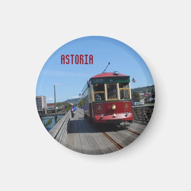 Astoria Riverfront Trolley Magnet (Front)