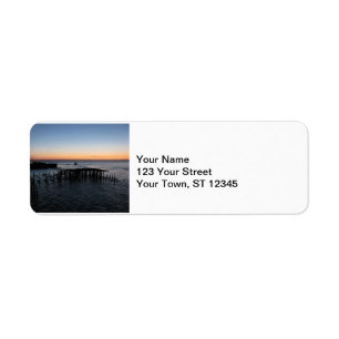 Astoria Sunset Return Address Label