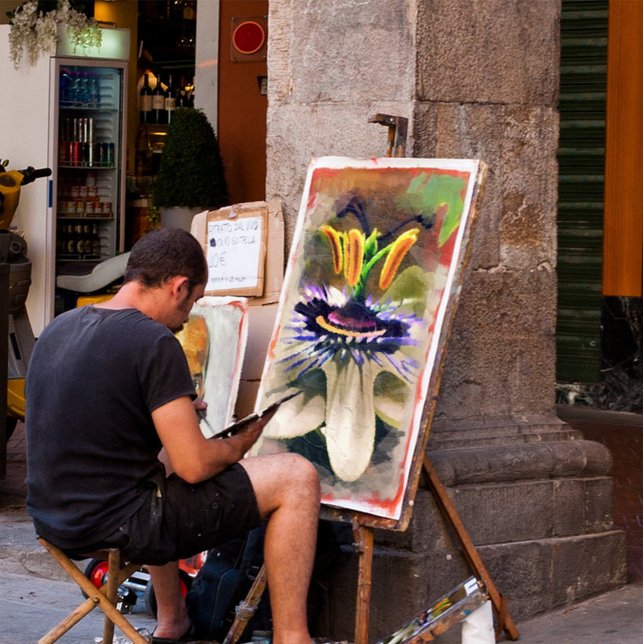 Astounding Abstract Art of A Passion Flower Poster (Creator Uploaded)