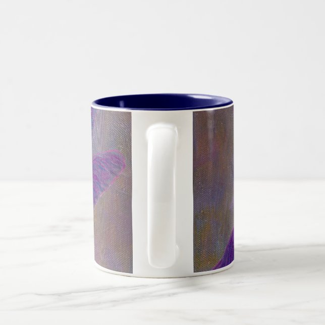 Astral Afterglow Dragonfly Two-Tone Coffee Mug (Handle)