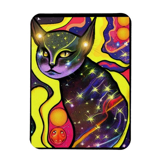 Astral Cat- Magnet (Vertical)