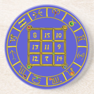 ASTRAL CODE / MAGIC SQUARE 33 ,blue Coaster