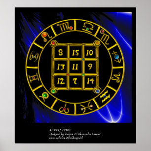 ASTRAL CODE,MAGIC SQUARE 33 Zodiac Astrology Chart