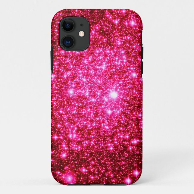 Astral Glitter Hot Pink Case-Mate iPhone Case (Back)
